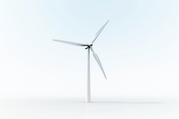 Fototapeta premium Wind turbine machine white background transportation.