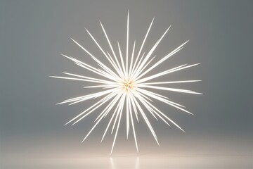 Obraz premium White Star Spike Overlay Effect Isolated on Bright Background