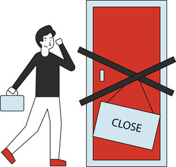 The office is closed.