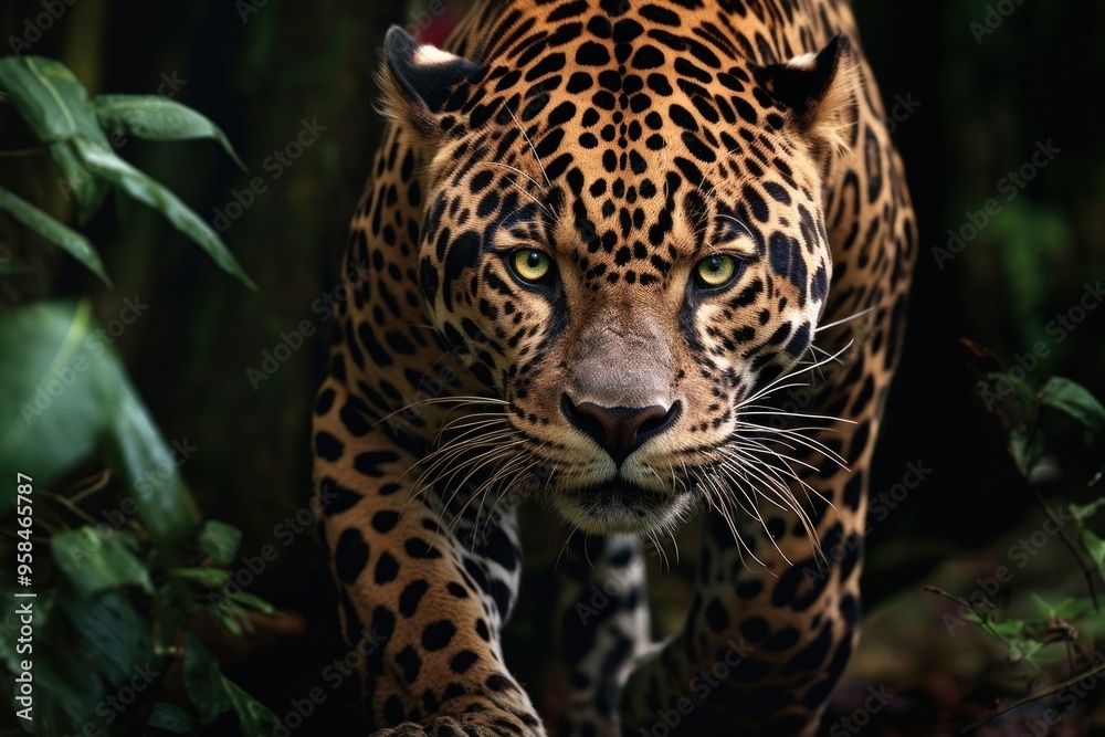 Canvas Prints Wildlife leopard animal mammal.