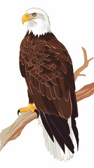 Obraz premium The eagle vector image