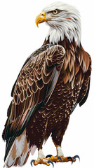 Obraz premium The eagle vector image