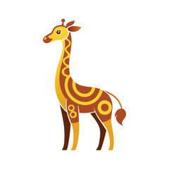 Fototapeta premium giraffe cartoon illustration