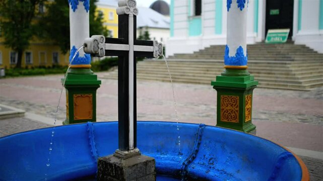 Pool for consecration of water, Trinity Lavra