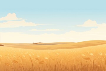 Obraz premium Landscape grassland outdoors horizon.