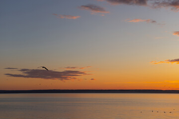 The Sky Ablaze with Sunset Glory