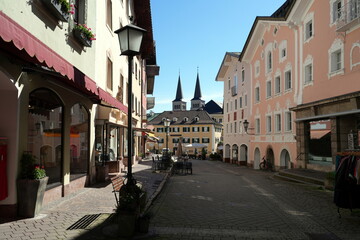 Altstadt von Berchtesgaden, Berchtesgadener Land, Bayern, Deutschland, Europa, Strasse,...