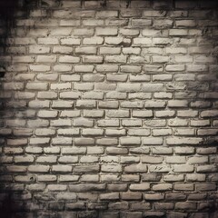 Obraz premium Full frame of white grunge textured brick wall background