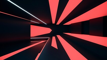 Abstract black and red background. Space for text isolated on solid color