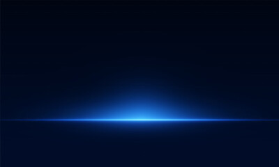 Laser lines of light. Horizontal neon light. Neon blue horizontal speed lines. Glowing stripes. Laser beams. light lines of movement and speed in neon color.Beautiful flash of light and sparks.