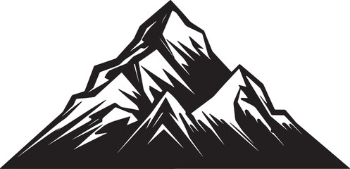 Mountain silhouette vector illustrtation