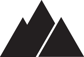 Mountain geometric logo icon vector 