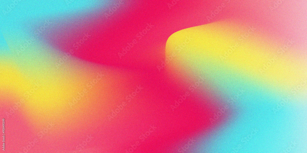 Poster Abstract Fluid grainy gradient background, vibrant color. Gradient Background with Soft Blur Effect. Cover gradient design with abstract color. Minimal fluid design collection.