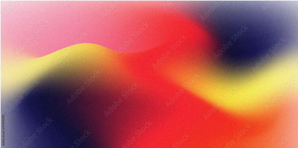 Poster Abstract Fluid grainy gradient background, vibrant color. Gradient Background with Soft Blur Effect. Cover gradient design with abstract color. Minimal fluid design collection.