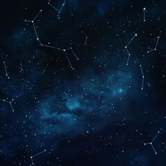 Fototapeta premium Starry abstract night background with constellations.Starry abstract night background with constellations.