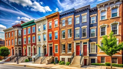 Obraz premium * Explore Baltimore's historic neighborhoods and find spacious, modernized rentals that perfectly blend tradition and