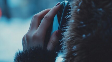 Urban Life: Smartphone Use in Winter