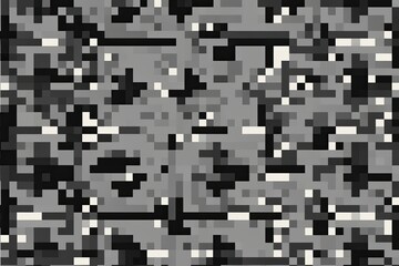 Grayscale Pixel Diamond Geometric Design for Contemporary Digital Backdrops