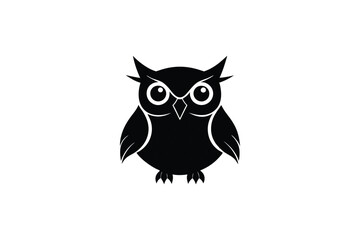 owl silhouette vector design