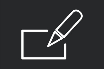 Edit icon collection. Writing note symbol vector illustration.