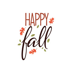 Autumn vibes. Seasonal square template with motivation quote and chestnut leaf in minimalist style. Hand drawn lettering. Autumn design for banners, posters, cards, invitations. Vector illustration.