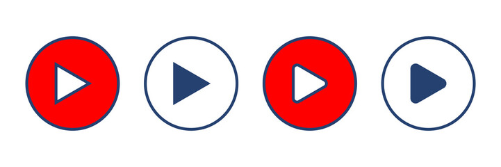 Play Icon vector. Play button vector icon