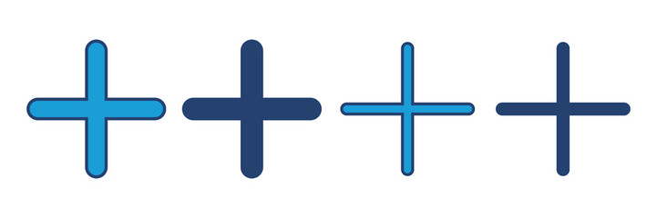 Obraz premium Plus Icon vector. Add plus icon