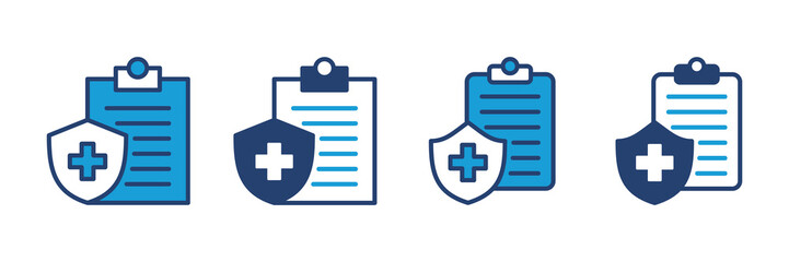Medical insurance icon vector. health insurance icon