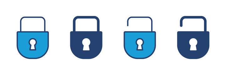 Lock icon vector. Padlock icon vector. Encryption icon. Security symbol