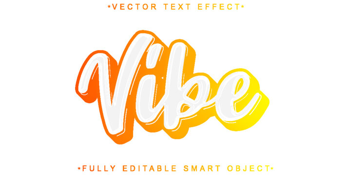 Vibe Vector Fully Editable Smart Object Text Effect