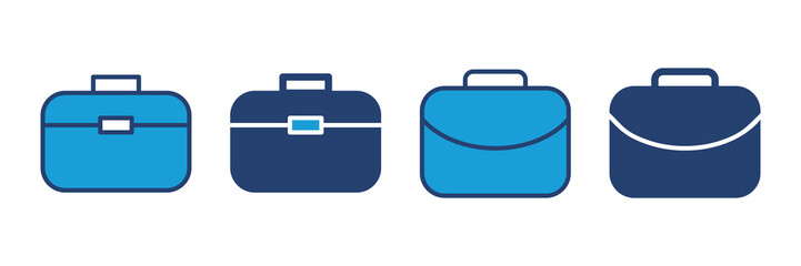 Briefcase icon vector. suitcase icon. luggage symbol.