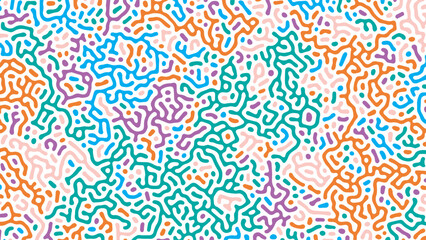 ABSTRACT COLORFUL TURING PATTERN ROUGH DESIGN REACTION DIFFUSION BACKGROUND VECTOR GOOD FOR WALLPAPER, COVER,POSTER 