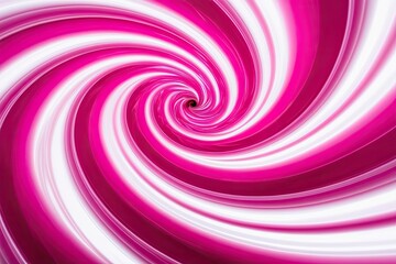 Vibrant Pink Color Swirl on Clean White Background