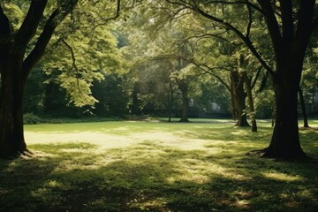 Fototapeta premium Park garden nature landscape sunlight.