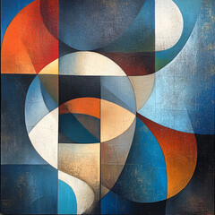 Fototapeta premium Layered abstract forms with contrasting colors.Layered abstract forms with contrasting colors.