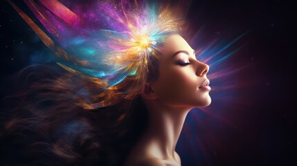 Energy woman, healing feminity