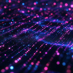 High-tech digital mesh with bright neon lights.High-tech digital mesh with bright neon lights.