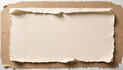 Papier vieilli avec bords déchirés