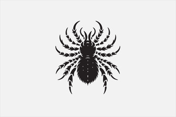 A lice silhouette black  with background