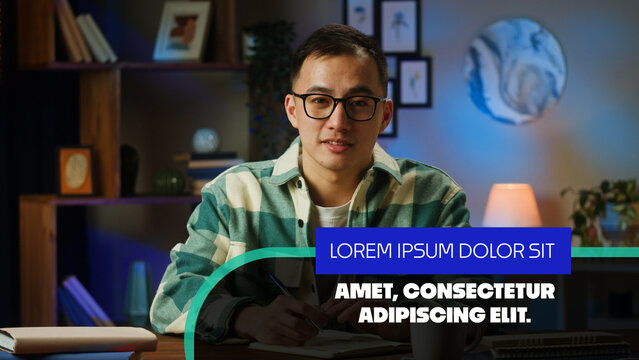 Bottom Bar with Animated Titles