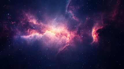 Fototapeta premium Majestic Cosmic Nebula in Deep Space 