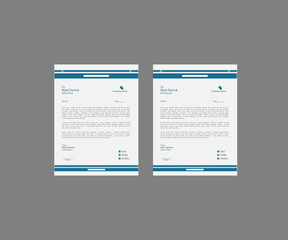 Modern Professional Letterhead Design template