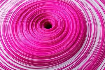 Vibrant Pink Color Swirl on White Background