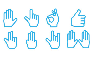 handset vector icon on background. 