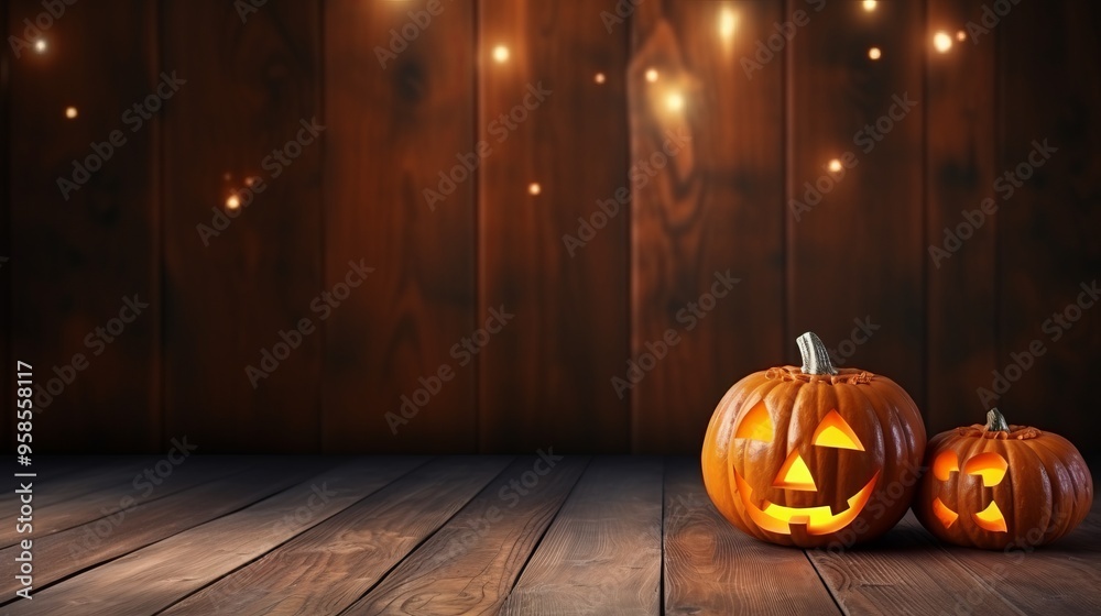 Wall mural halloween pumpkin decoration