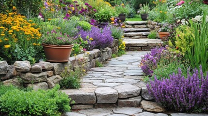 Fototapeta premium flowers in a garden