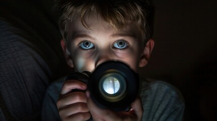 USA, California, Los Angeles, portrait of boy (4-5) holding