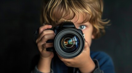 USA, California, Los Angeles, portrait of boy (4-5) holding