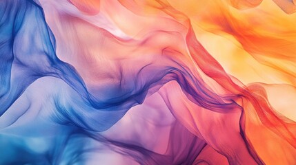 Obraz premium Abstract Colorful Fabric Texture with Wavy Lines