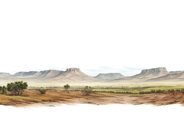 Fototapeta premium Wide valley landscape nature outdoors.